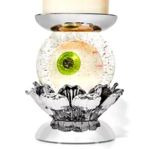 Bath & Body Works 3-wick Candle Pedestal halloween 2022 eyeball globe lights up